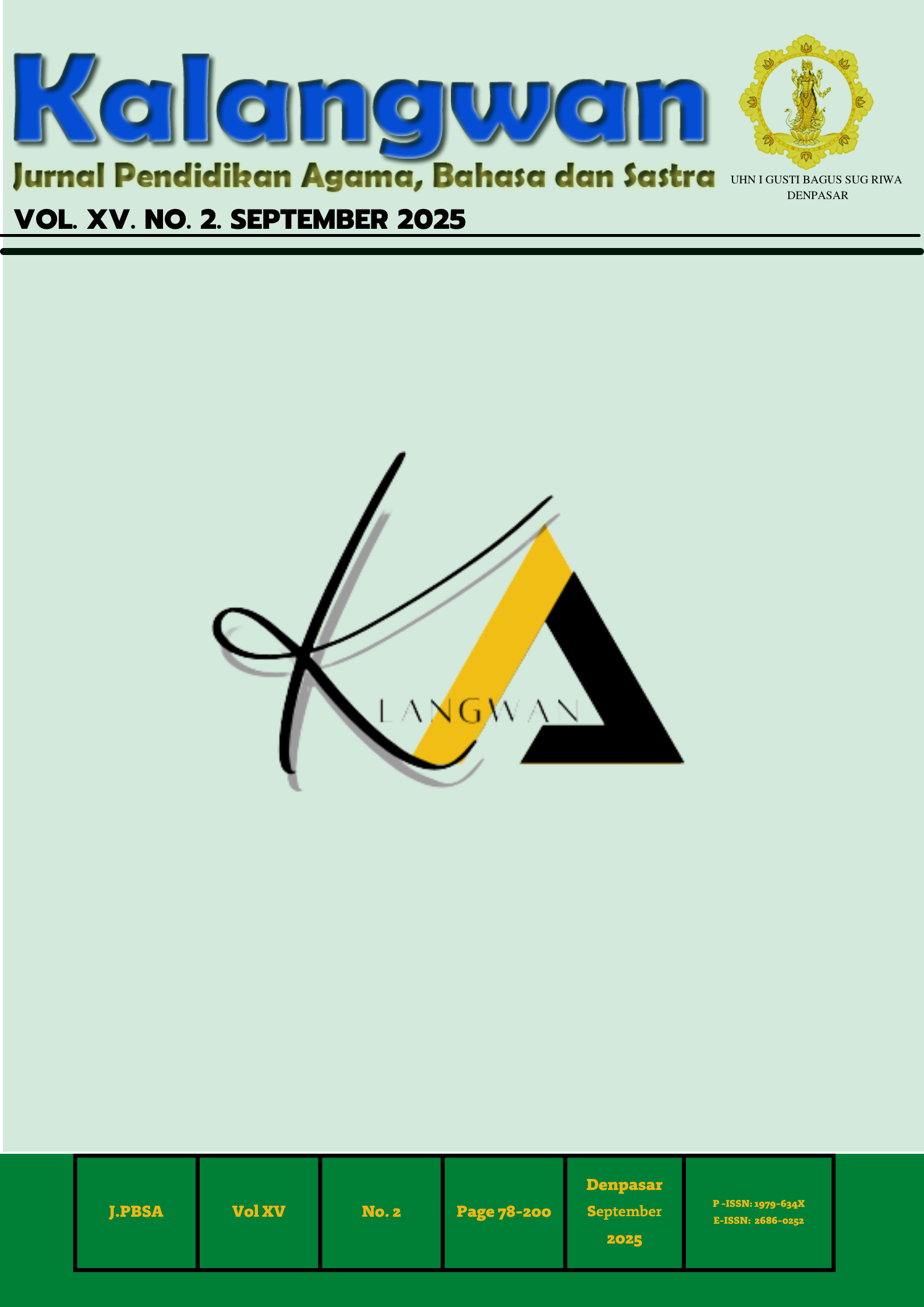 					View Vol.15 No. 2 Tahun 2025
				