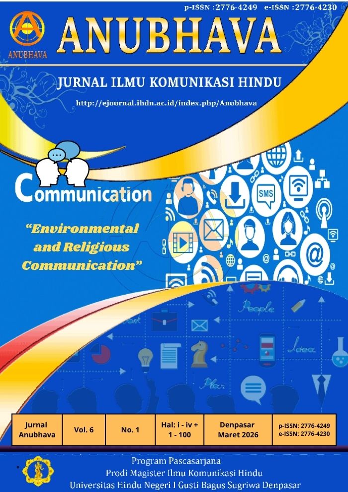 					View Vol. 6 No. 1 (2026): Environmental and Religious Communication
				